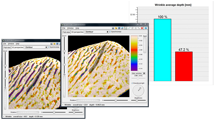 Antera 3D - analisi e misurazione della profondità delle rughe