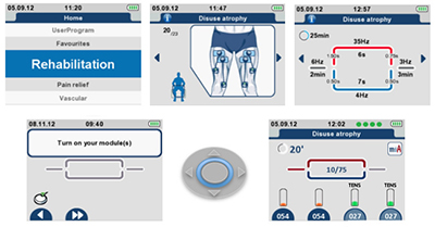 Compex Wireless professional: tutte le informazioni a portata di mano. Posizionamenti degli elettrodi, parametri e spiegazione dei programme disponibili direttamente sul telecomando.