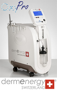 dermEnergy OXY: sistema per trattamenti con perfusione di Ossigeno Concentrato